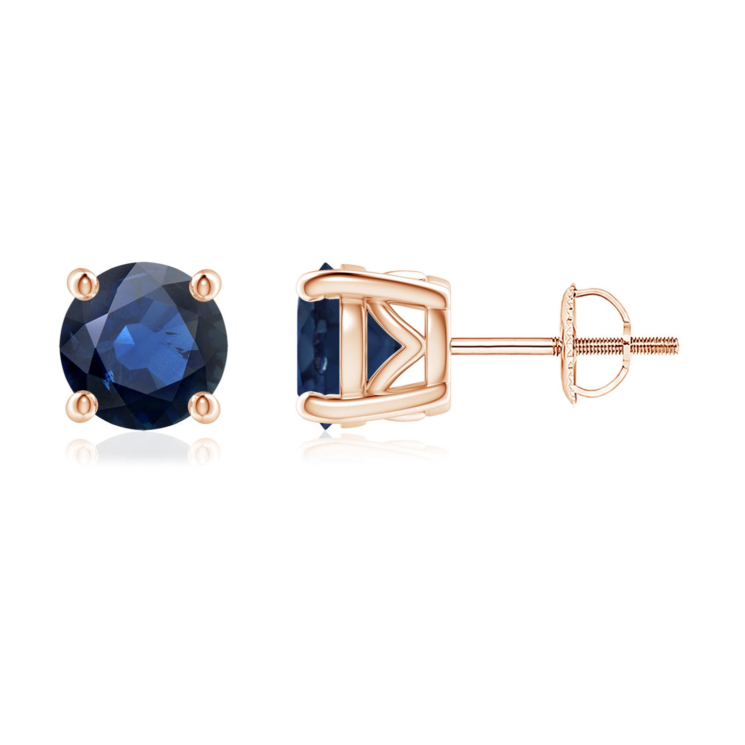 AA - Blue Sapphire / 2.4 CT / 14 KT Rose Gold