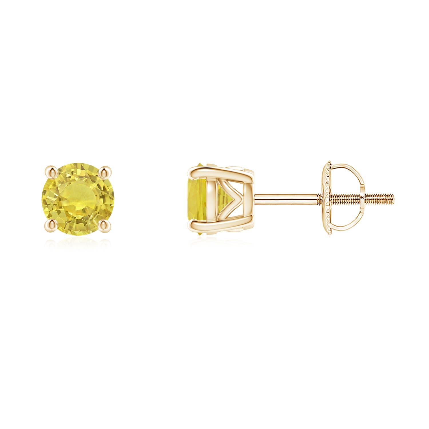 AA - Yellow Sapphire / 0.8 CT / 14 KT Yellow Gold