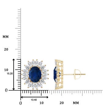 AA - Blue Sapphire / 4.2 CT / 14 KT Yellow Gold