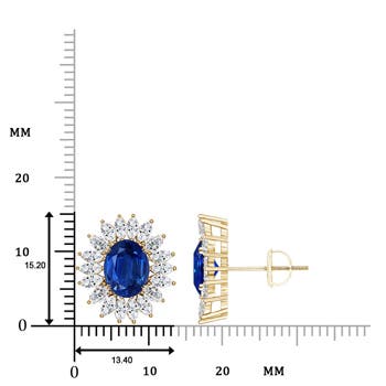 AAA - Blue Sapphire / 4.2 CT / 14 KT Yellow Gold