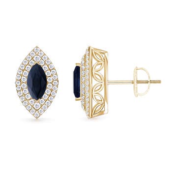 A - Blue Sapphire / 2.16 CT / 14 KT Yellow Gold