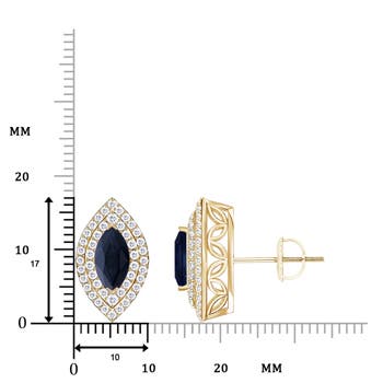 A - Blue Sapphire / 2.16 CT / 14 KT Yellow Gold