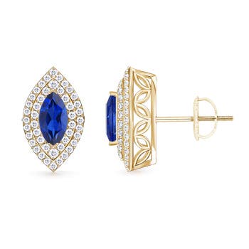 AAA - Blue Sapphire / 2.16 CT / 14 KT Yellow Gold