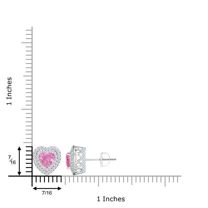 AA - Pink Sapphire / 1.9 CT / 14 KT White Gold