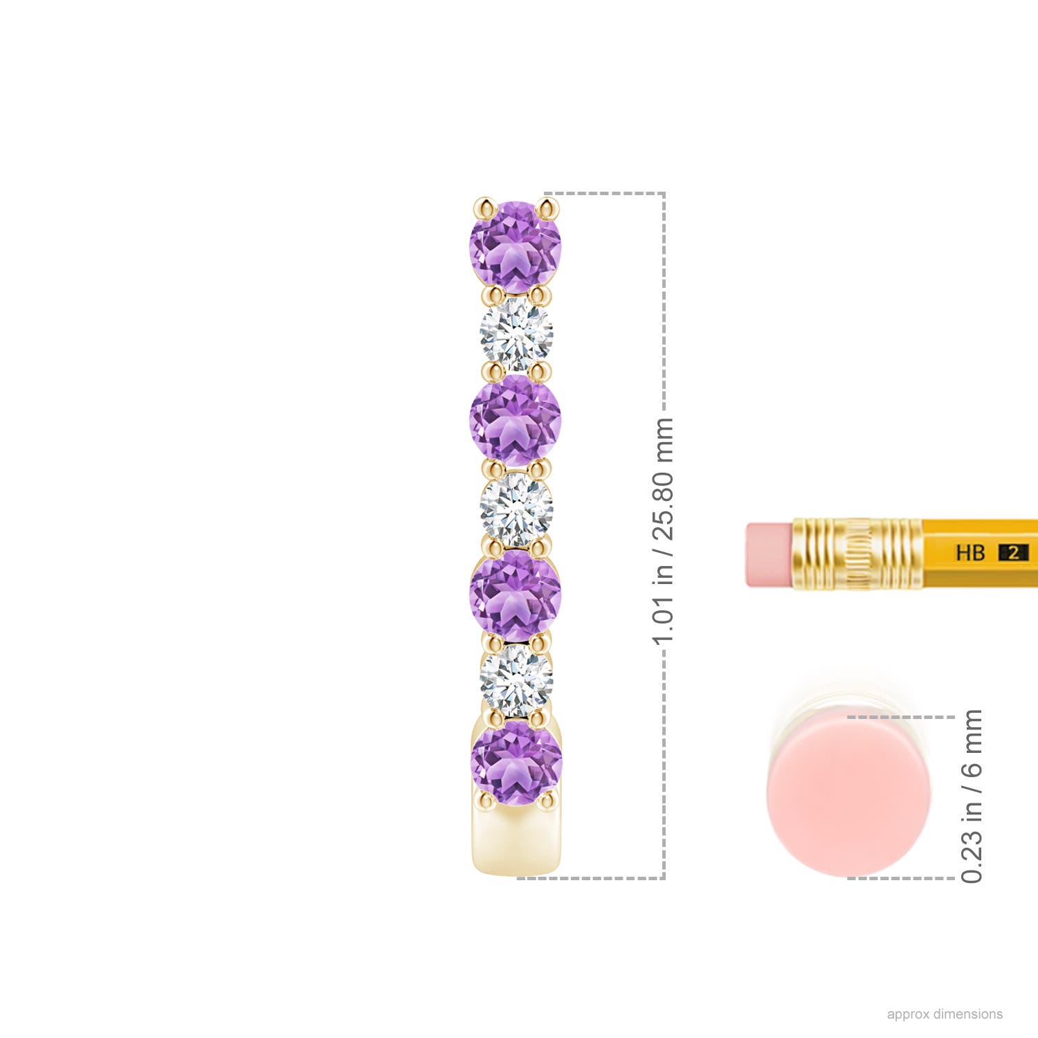 AAA - Amethyst / 1.21 CT / 14 KT Yellow Gold