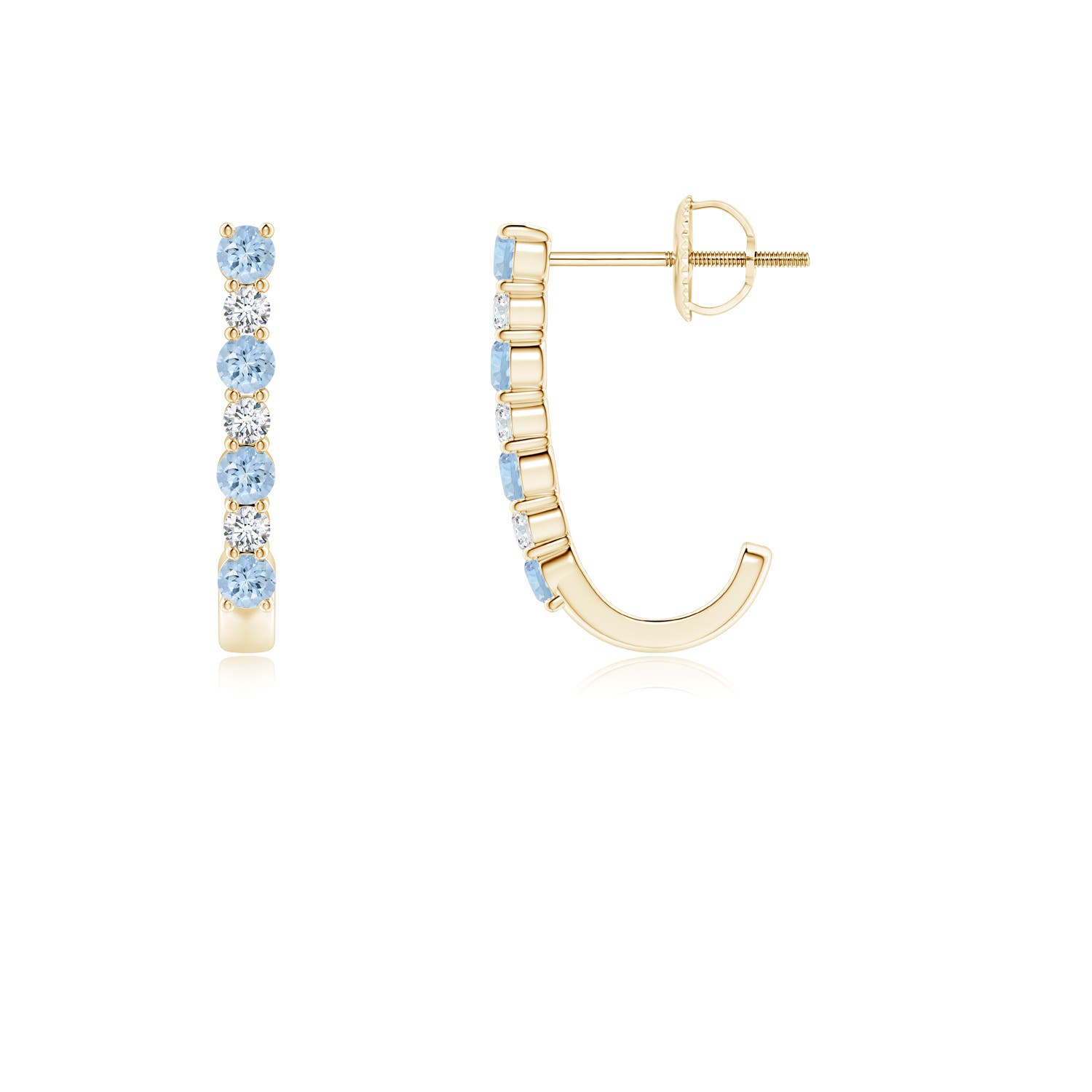 AA - Aquamarine / 0.32 CT / 14 KT Yellow Gold