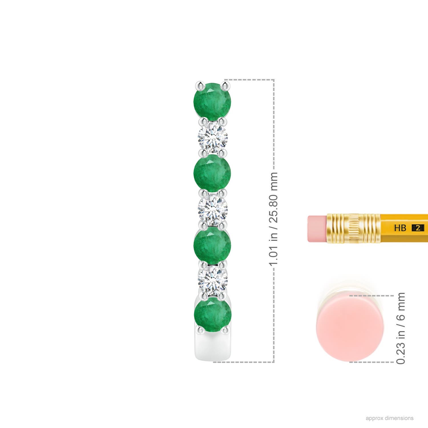 A - Emerald / 1.21 CT / 14 KT White Gold