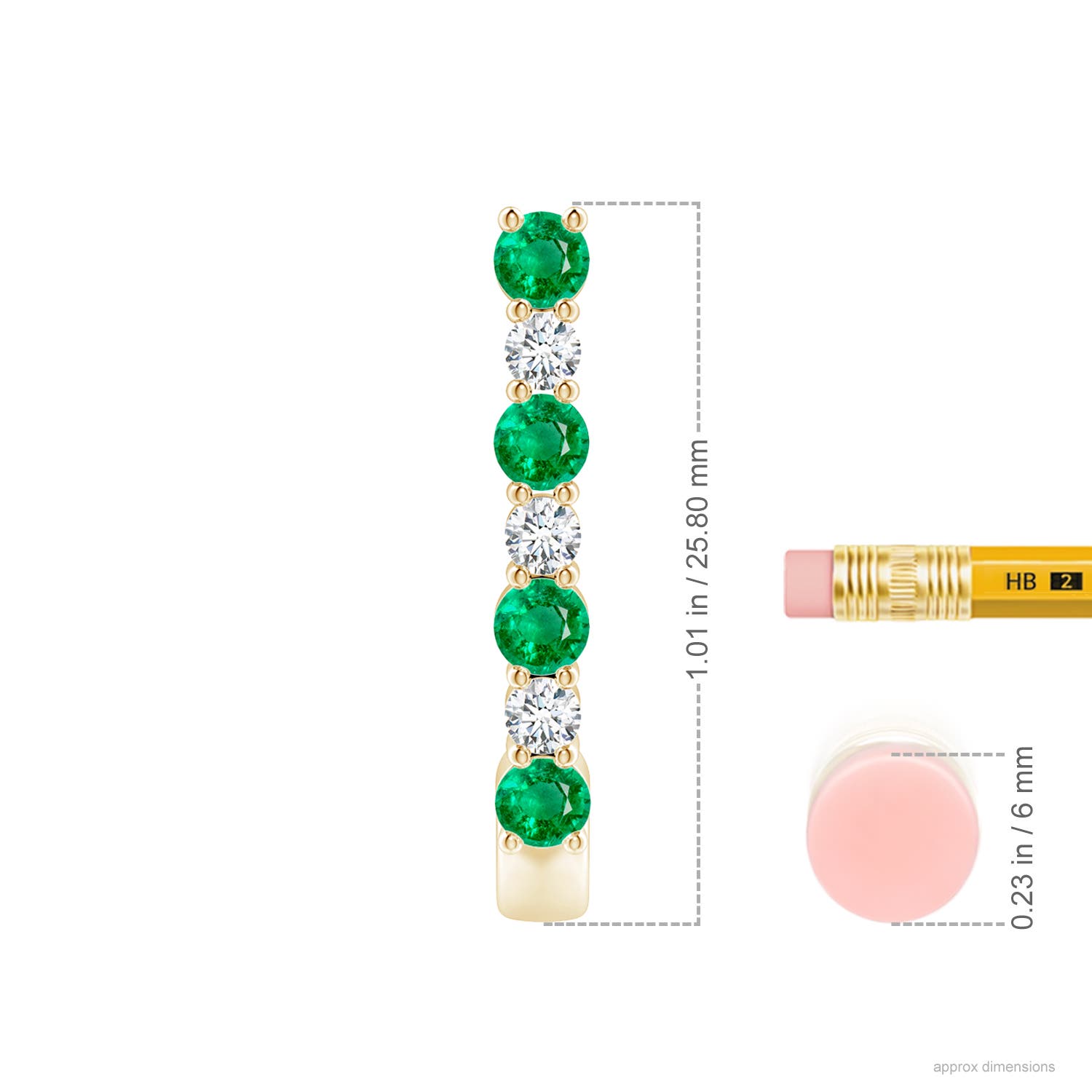 AAA - Emerald / 1.21 CT / 14 KT Yellow Gold