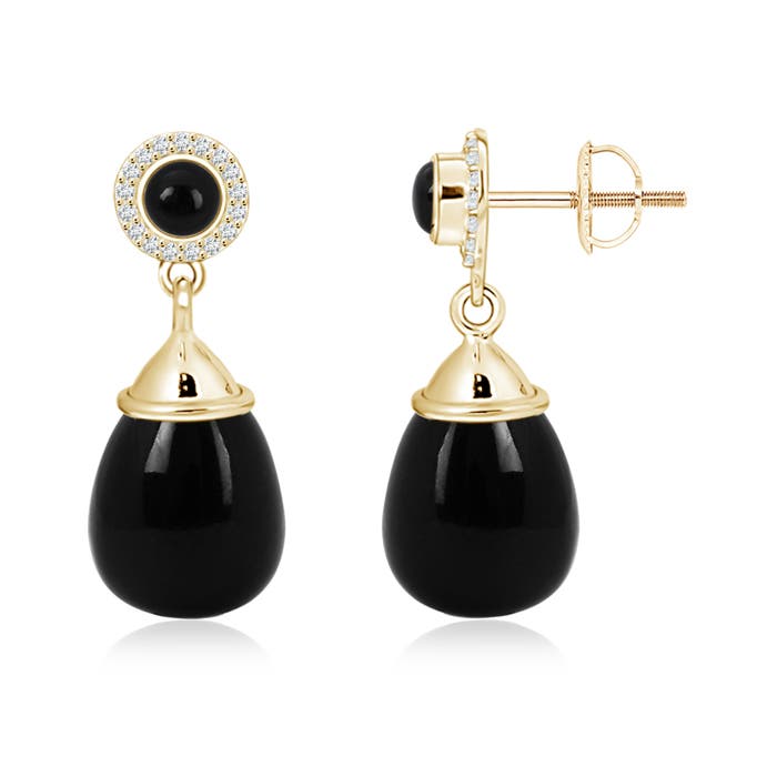 AAA - Black Onyx / 29.87 CT / 14 KT Yellow Gold