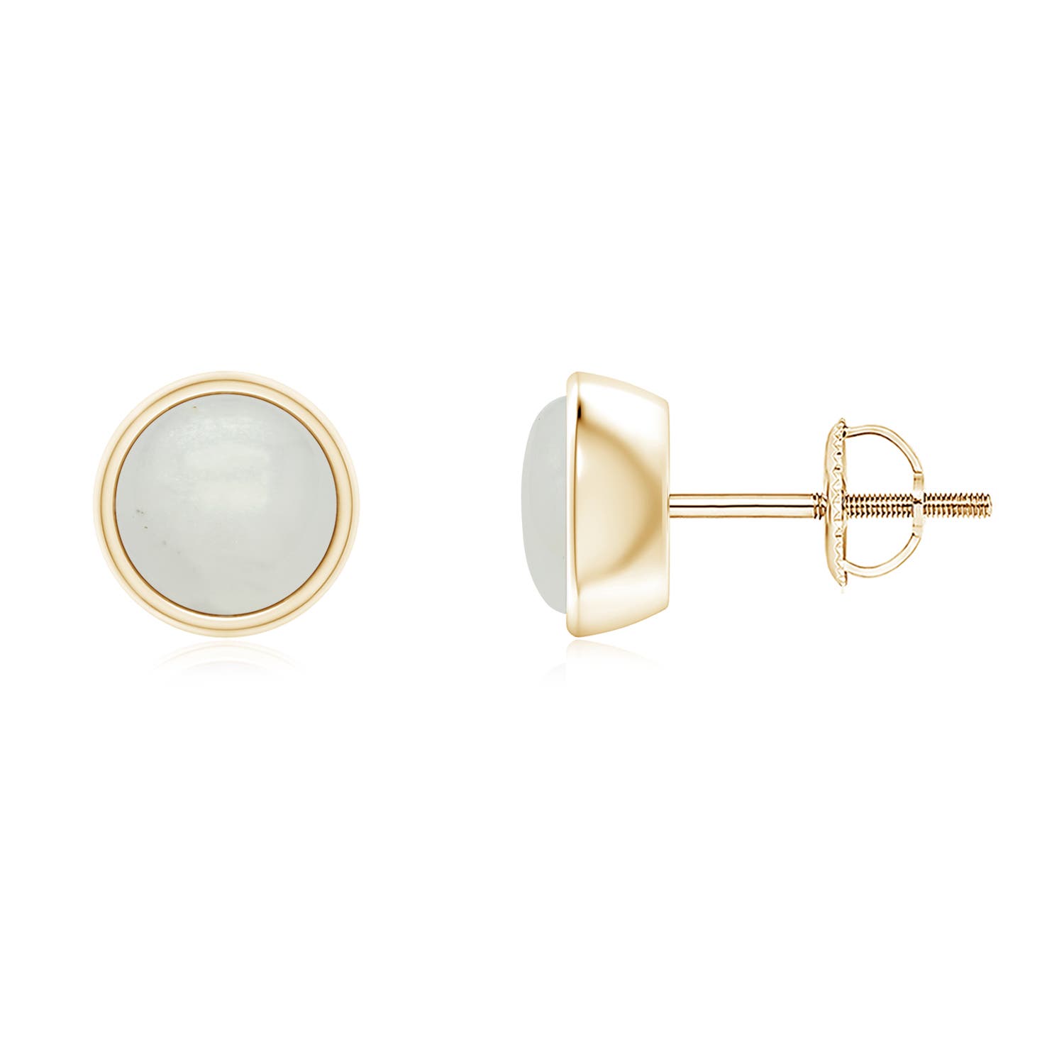 A - Moonstone / 1.6 CT / 14 KT Yellow Gold