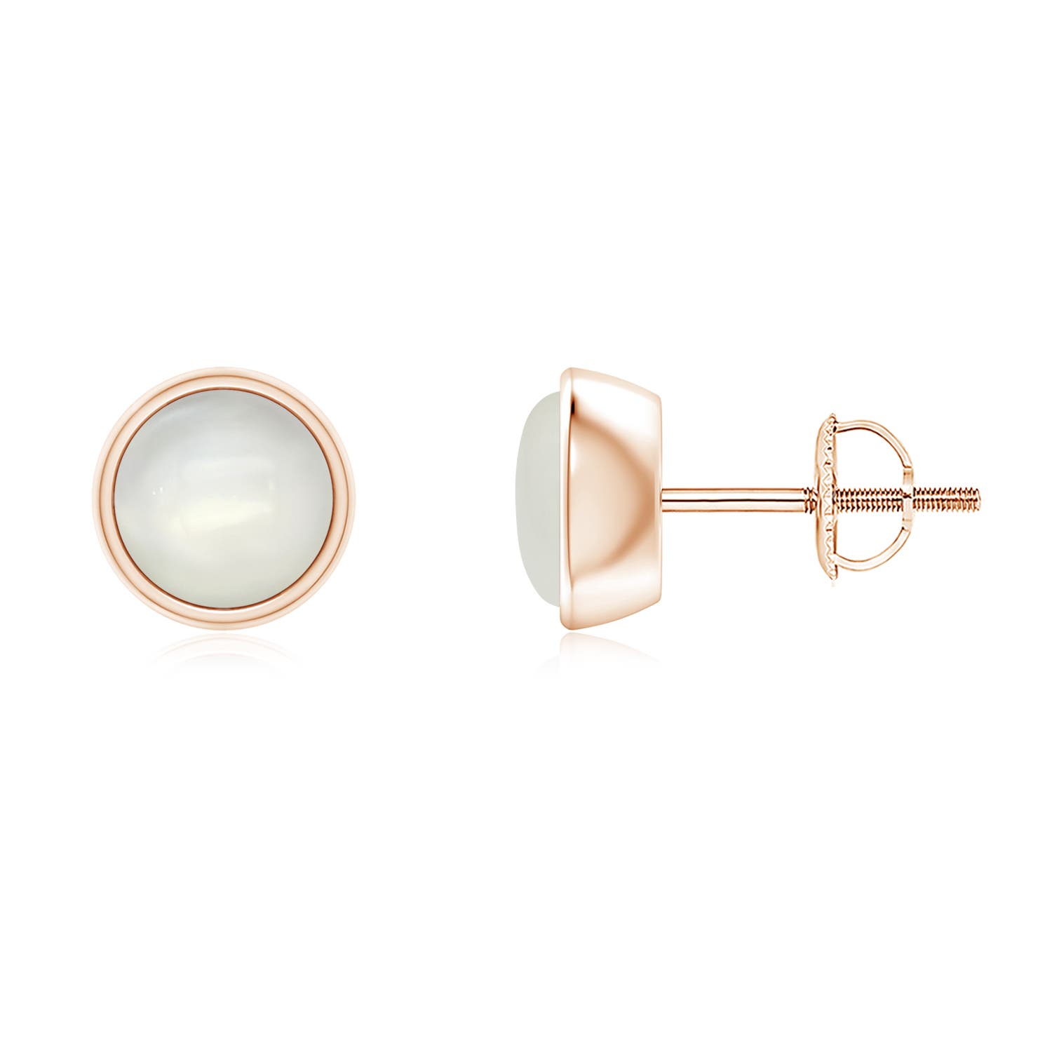 AAAA - Moonstone / 1.6 CT / 14 KT Rose Gold