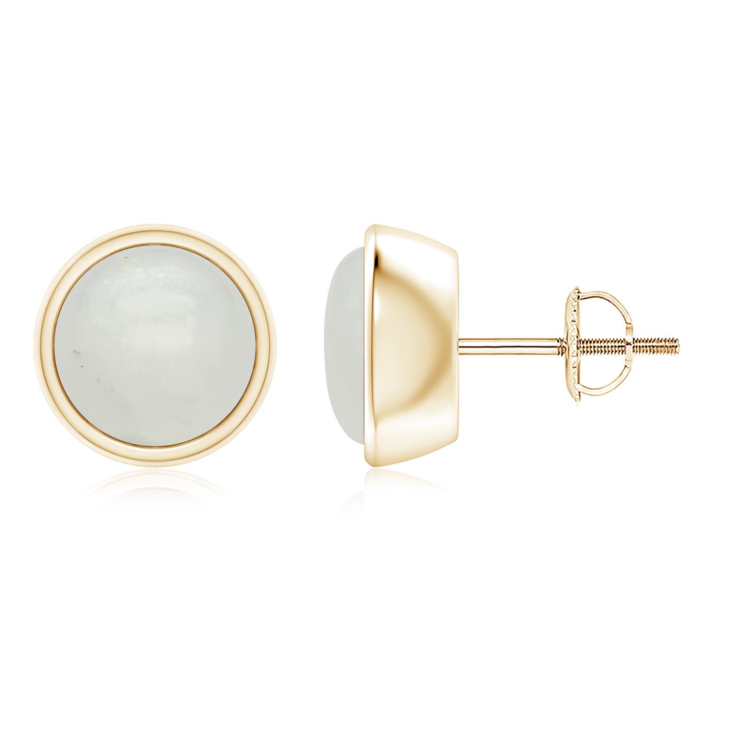 A - Moonstone / 3.8 CT / 14 KT Yellow Gold