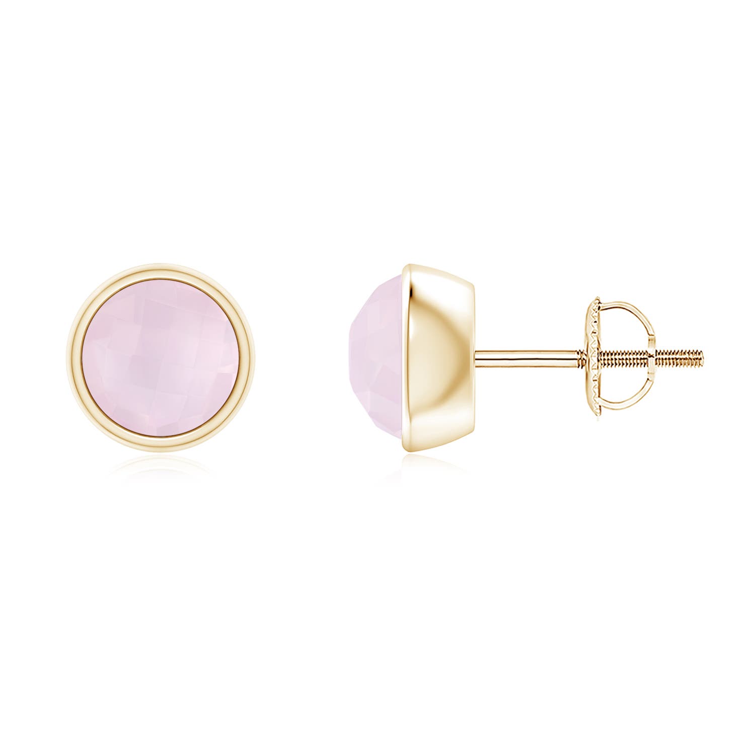 A - Rose Quartz / 1.3 CT / 14 KT Yellow Gold