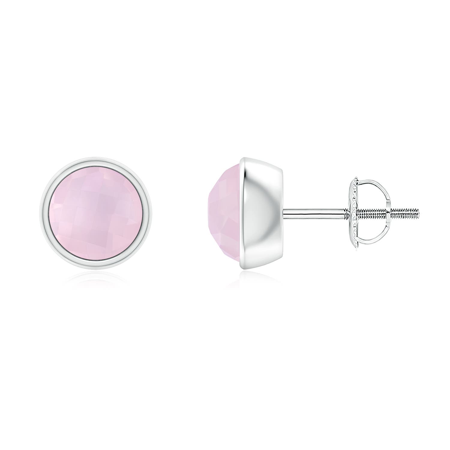 AA - Rose Quartz / 1.3 CT / 14 KT White Gold