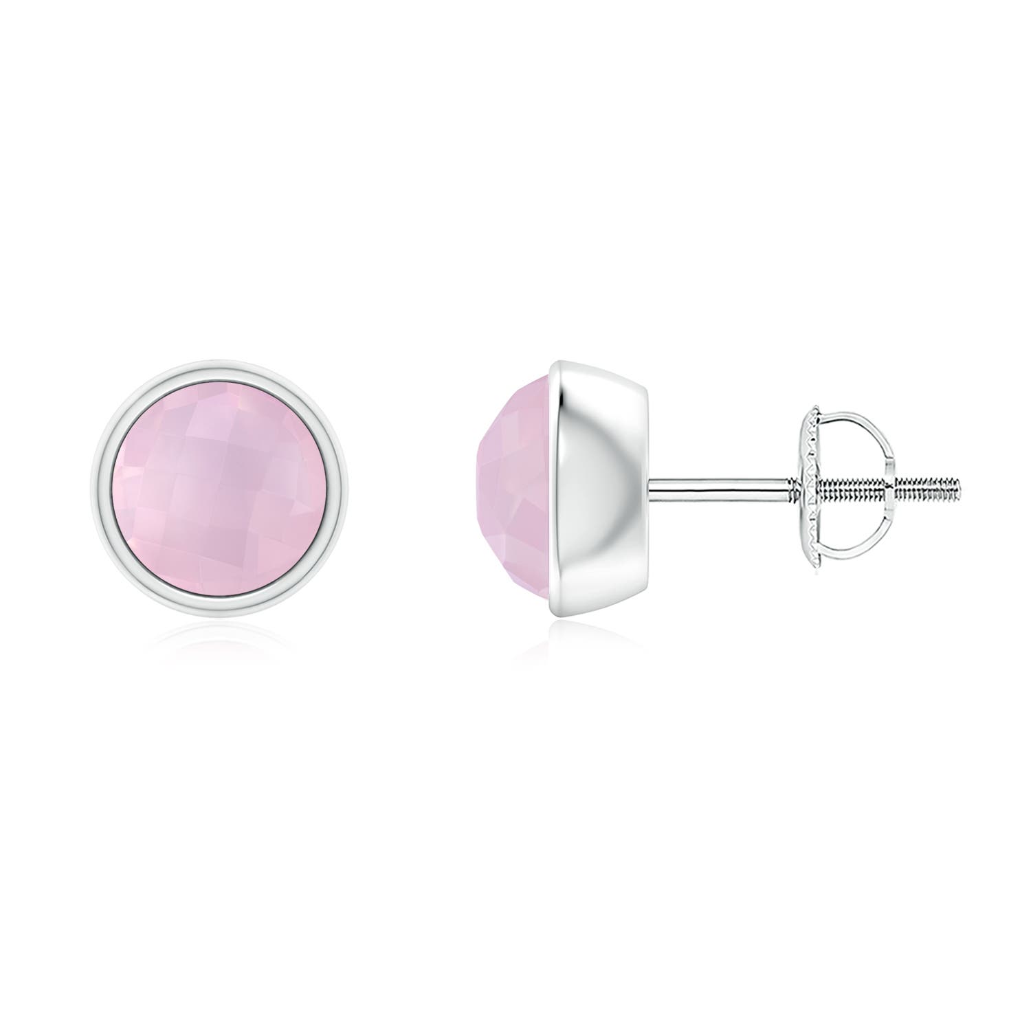 AAA - Rose Quartz / 1.3 CT / 14 KT White Gold