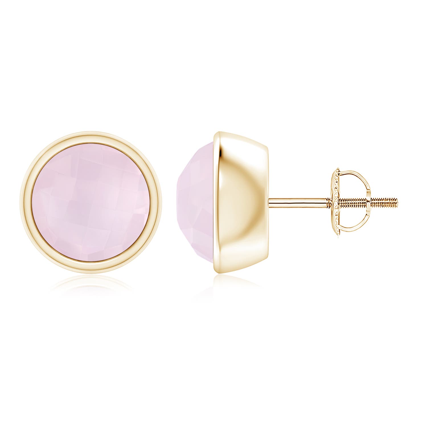 A - Rose Quartz / 3.1 CT / 14 KT Yellow Gold