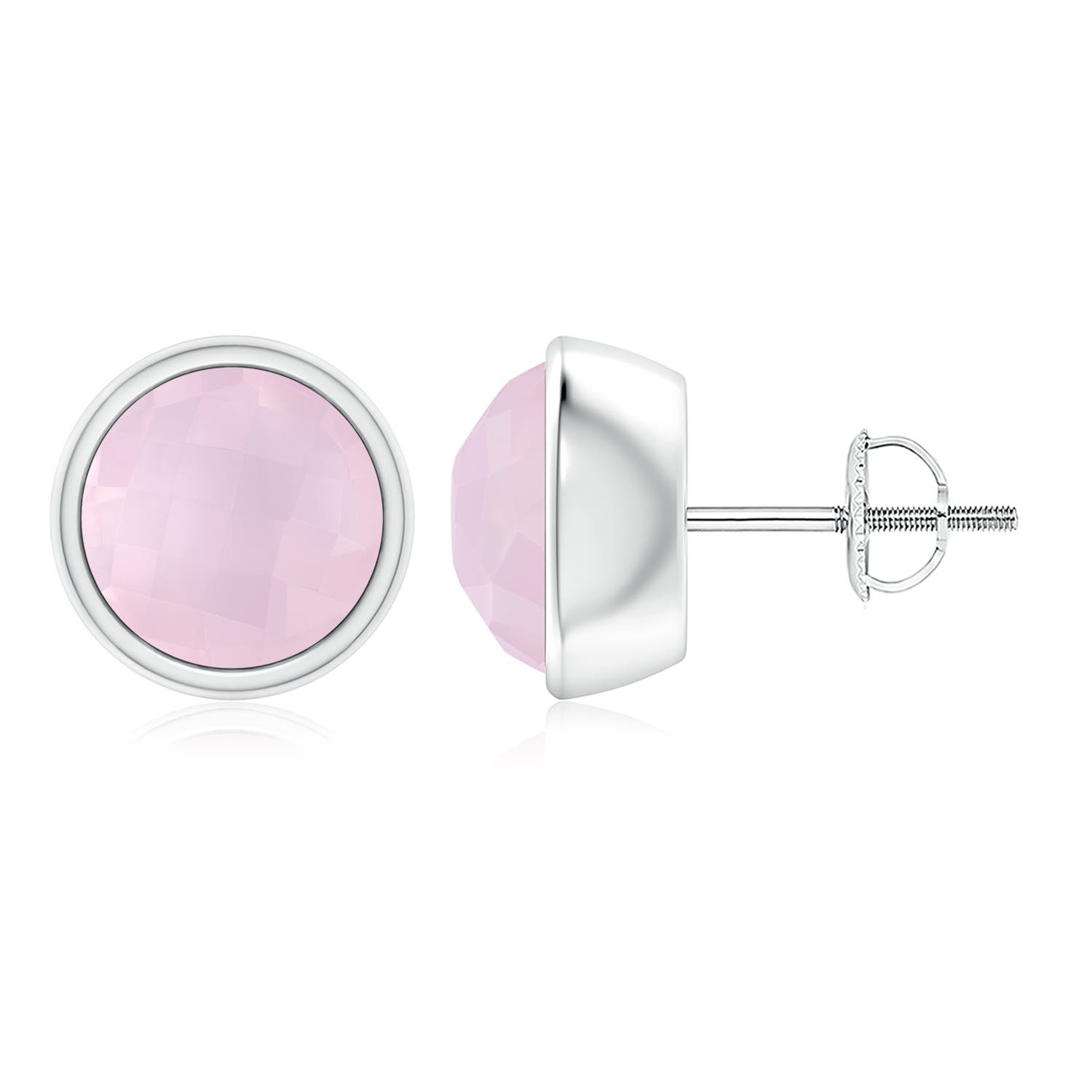 AA - Rose Quartz / 3.1 CT / 14 KT White Gold