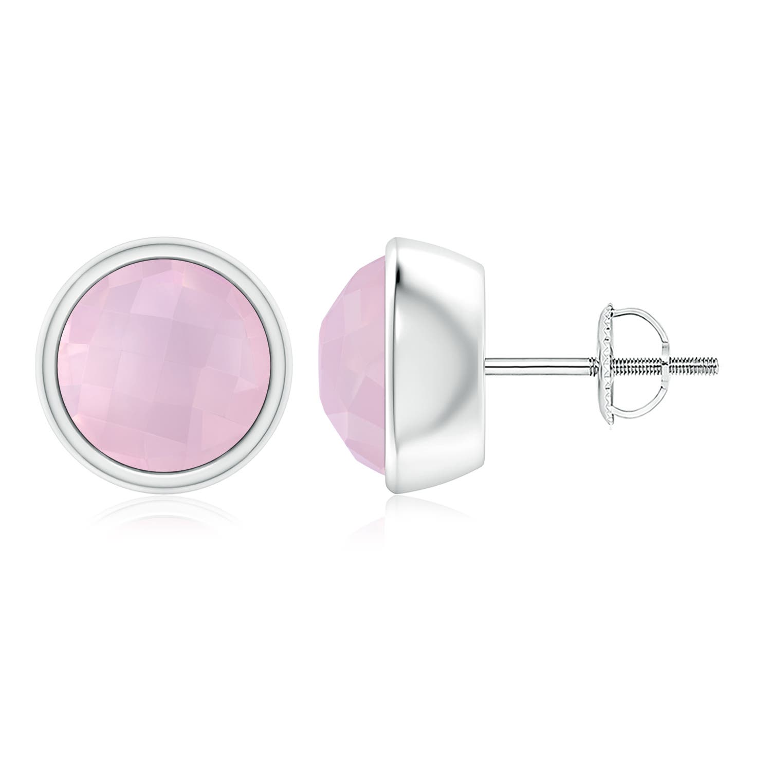 AAA - Rose Quartz / 3.1 CT / 14 KT White Gold