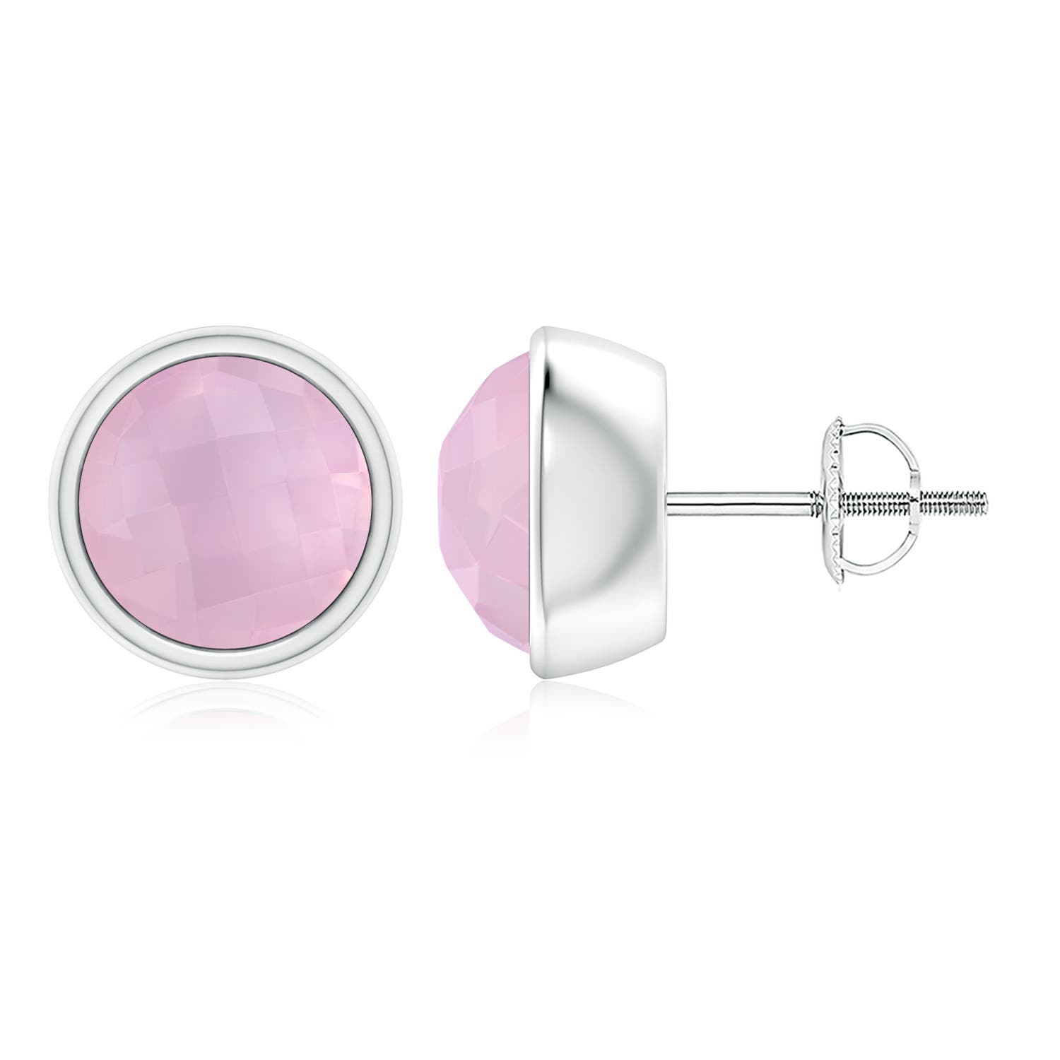 AAAA - Rose Quartz / 3.1 CT / 14 KT White Gold