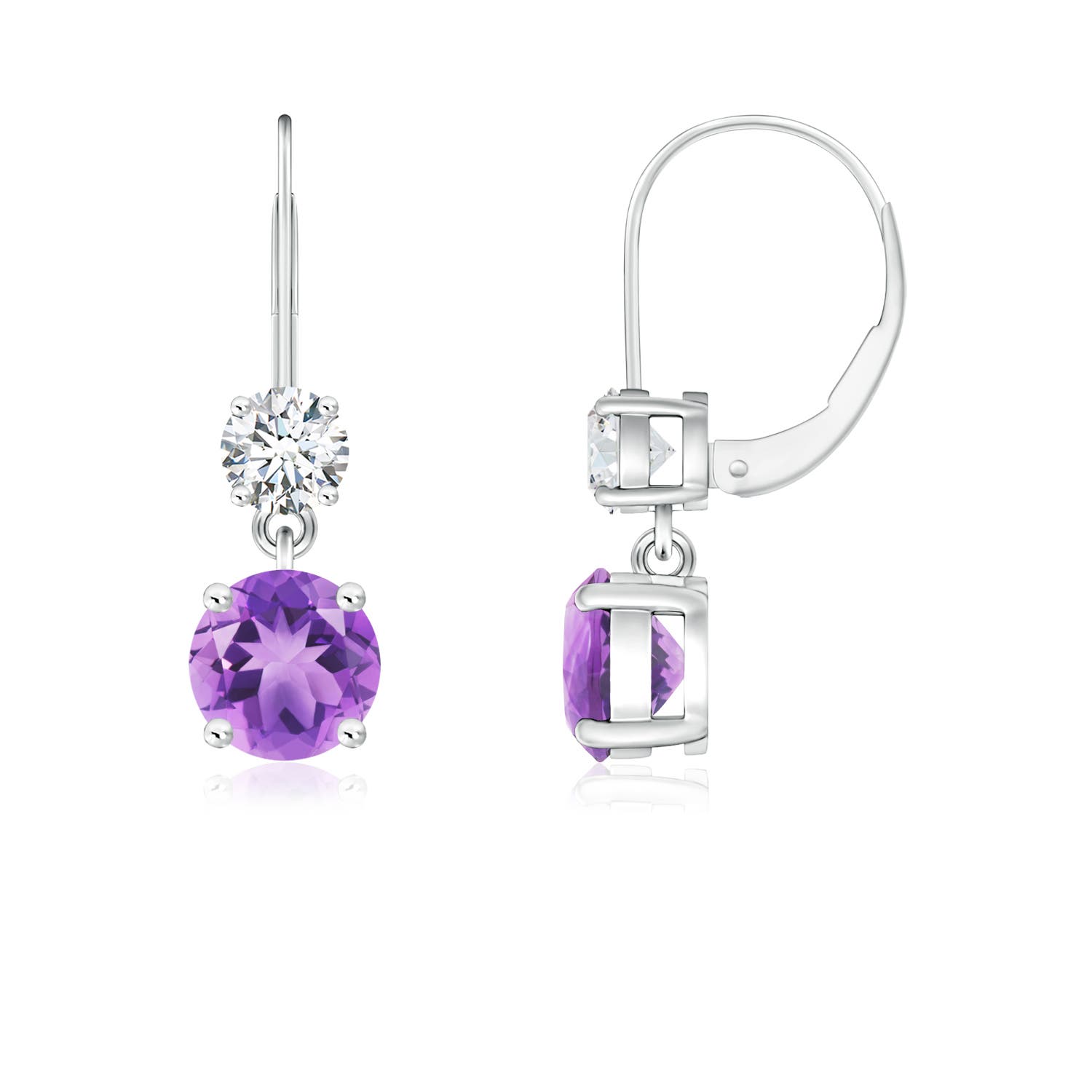 A - Amethyst / 1.11 CT / 14 KT White Gold