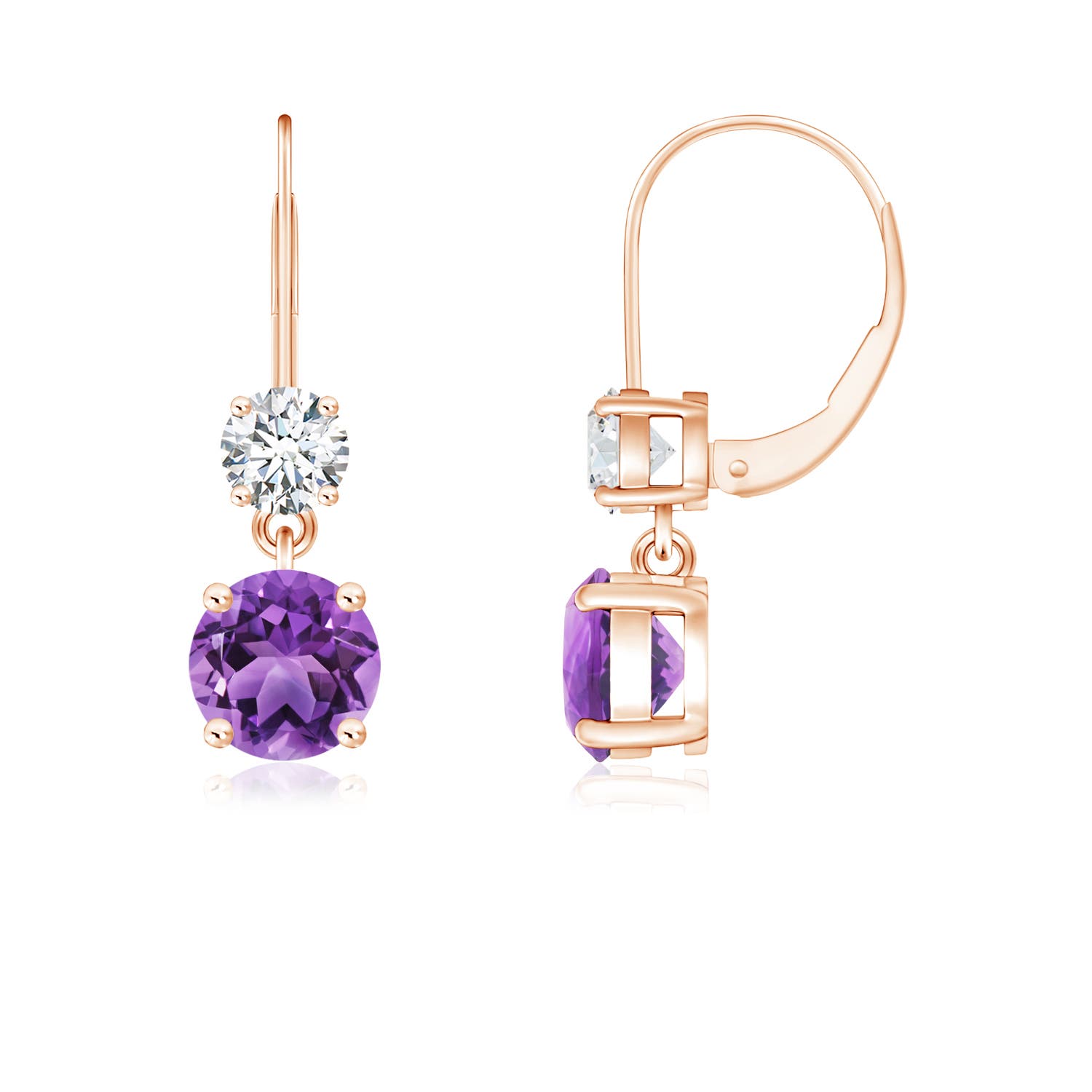 AA - Amethyst / 1.11 CT / 14 KT Rose Gold