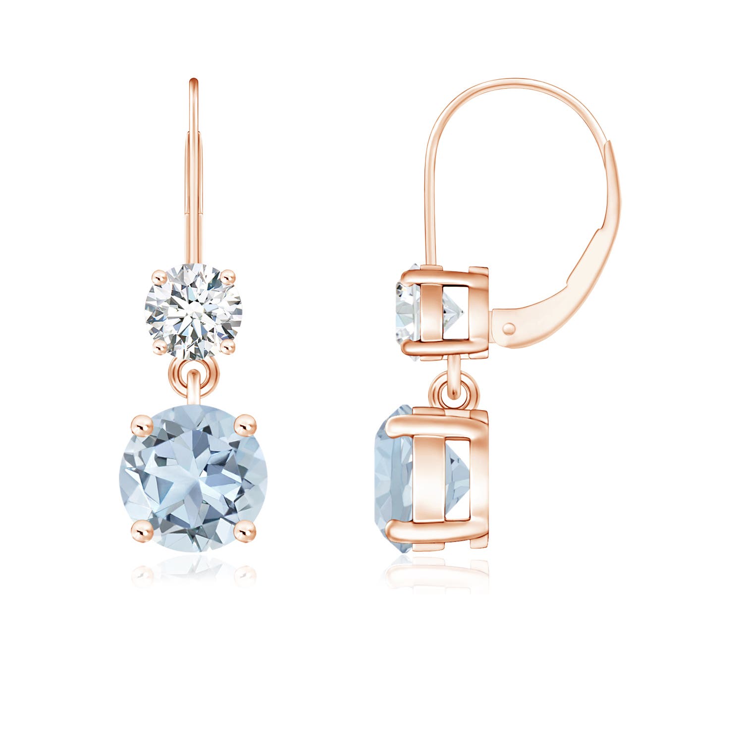 A - Aquamarine / 1.76 CT / 14 KT Rose Gold