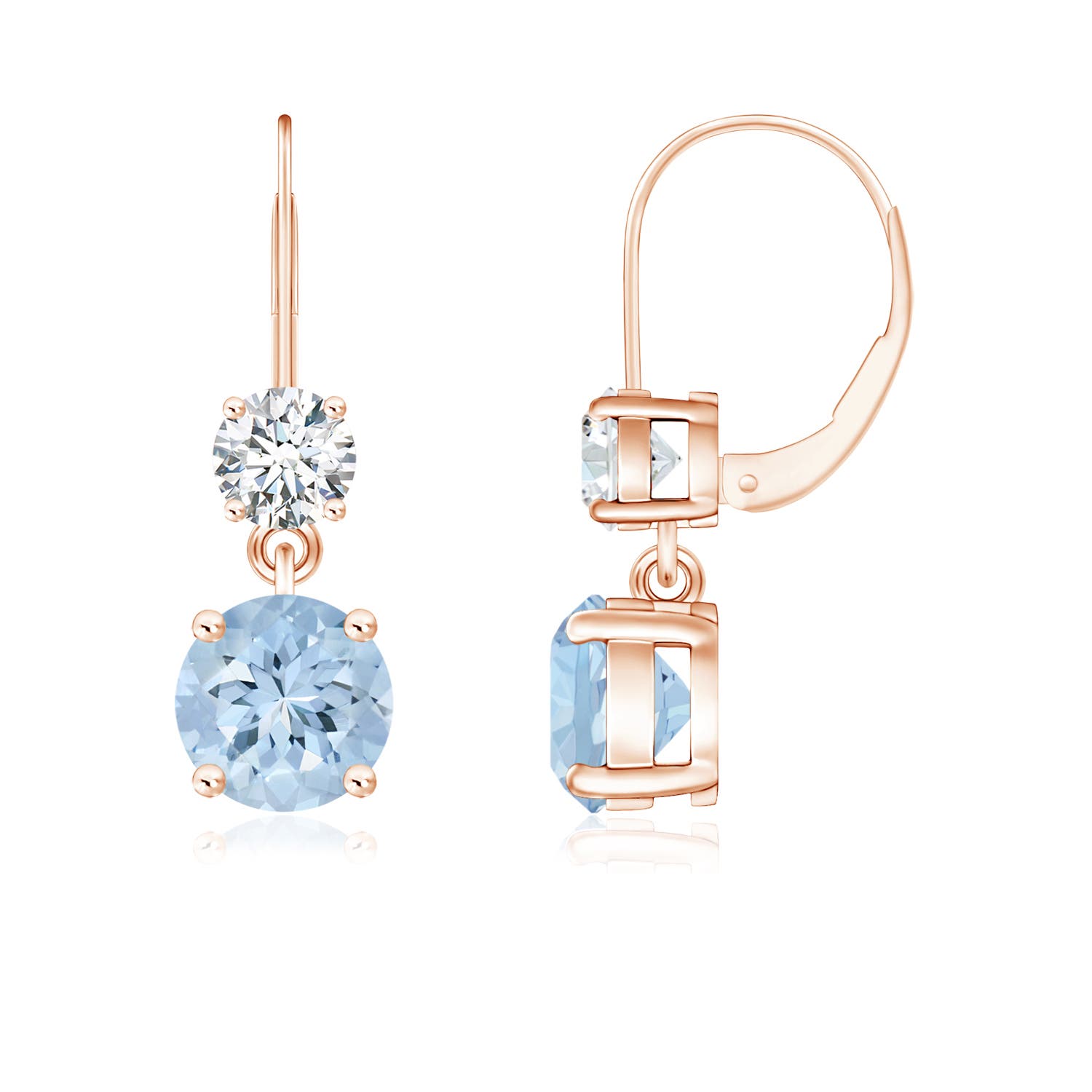 AA - Aquamarine / 1.76 CT / 14 KT Rose Gold