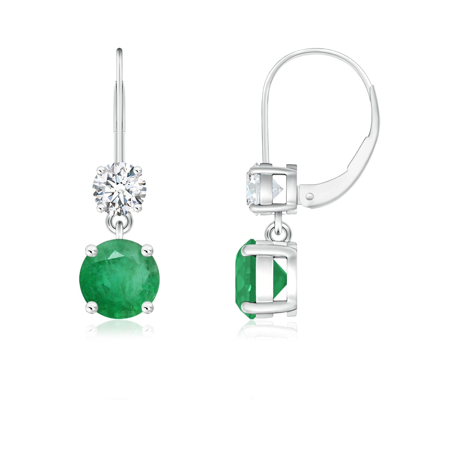 A - Emerald / 1.11 CT / 14 KT White Gold