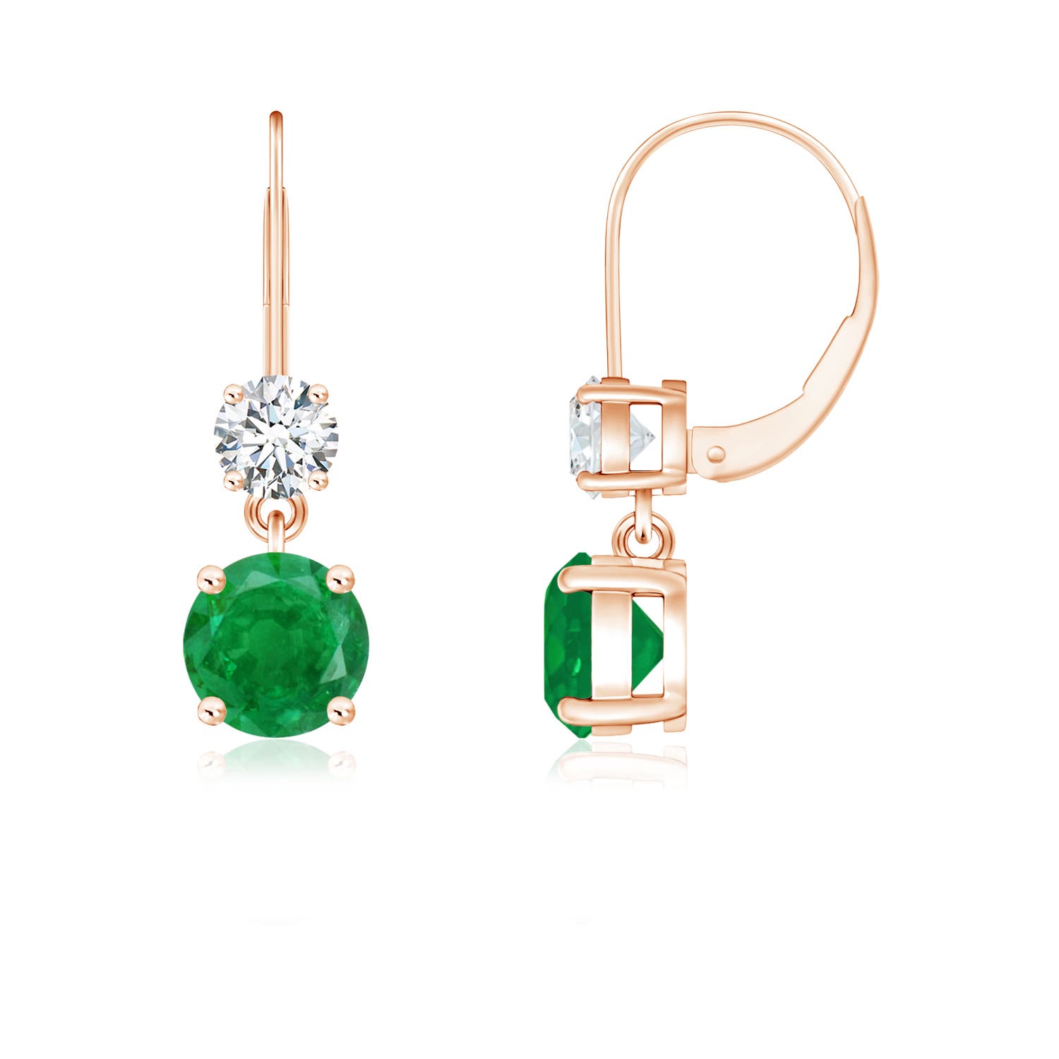 AA - Emerald / 1.11 CT / 14 KT Rose Gold