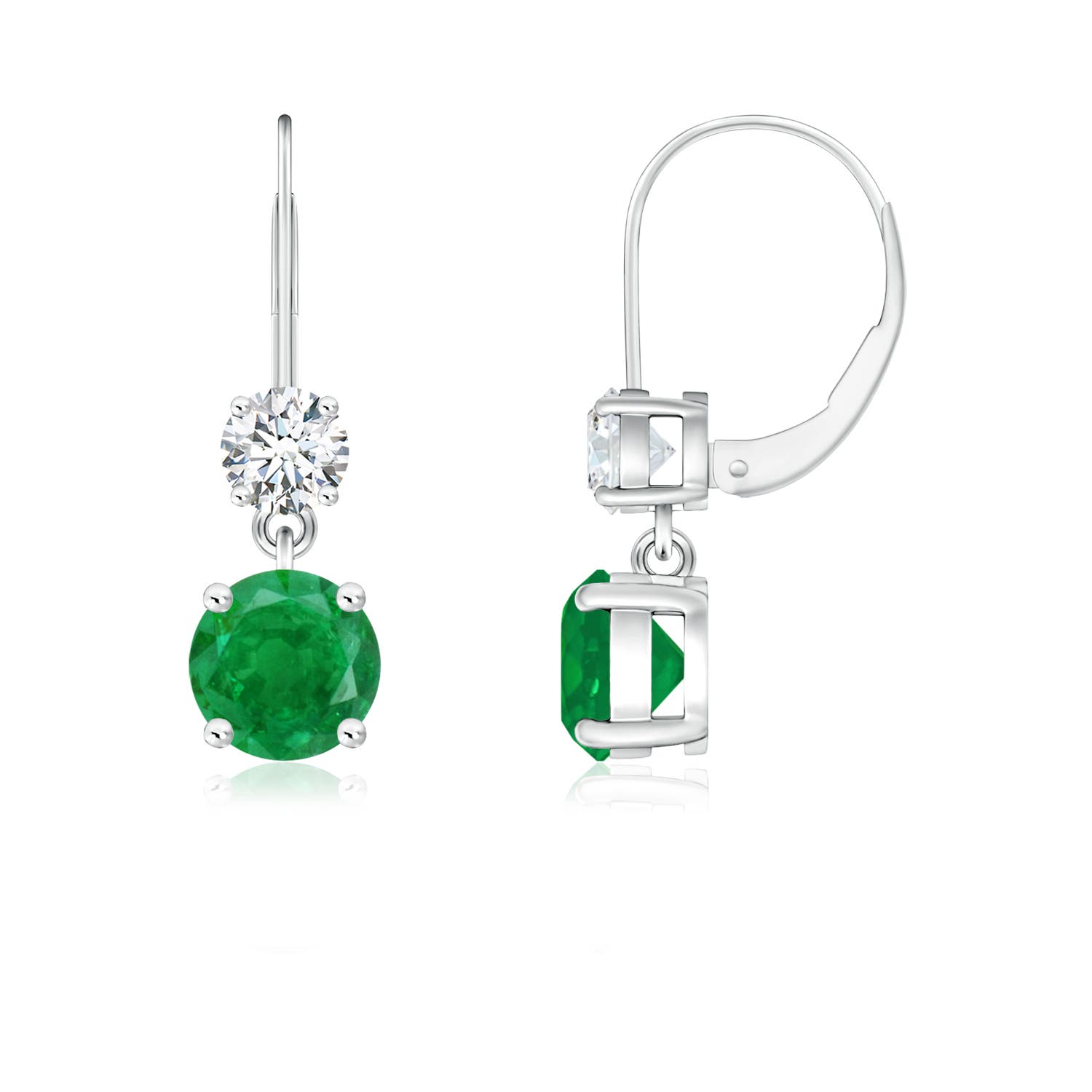 AA - Emerald / 1.11 CT / 14 KT White Gold