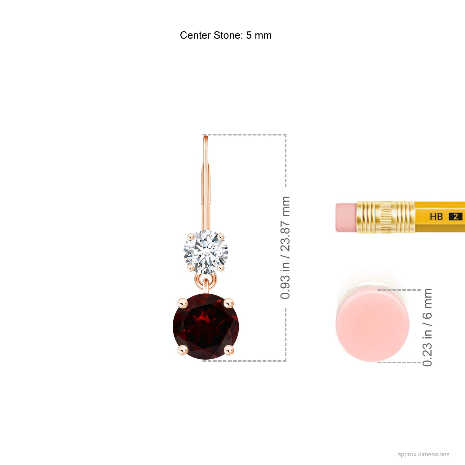 A - Garnet / 1.41 CT / 14 KT Rose Gold