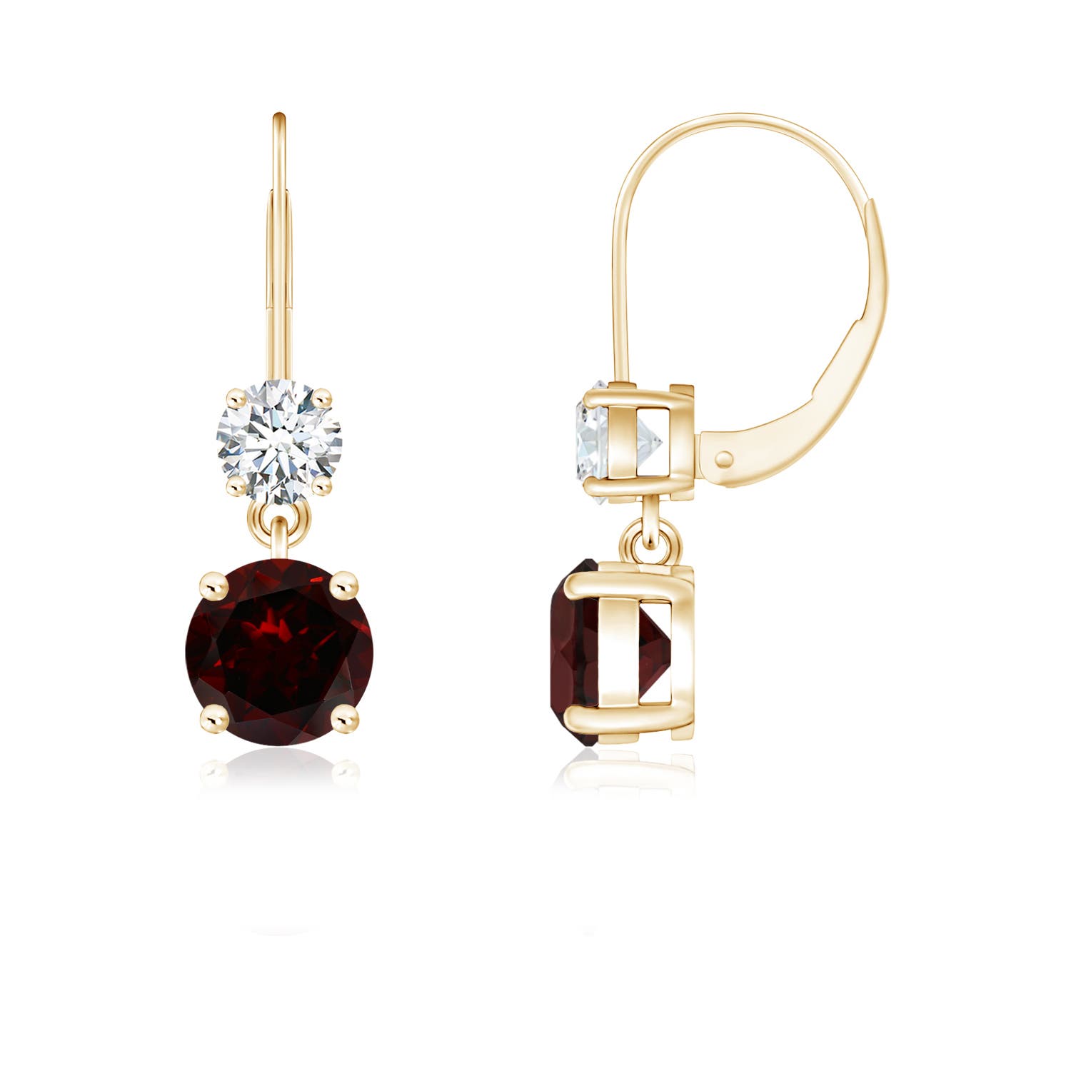 A - Garnet / 1.41 CT / 14 KT Yellow Gold