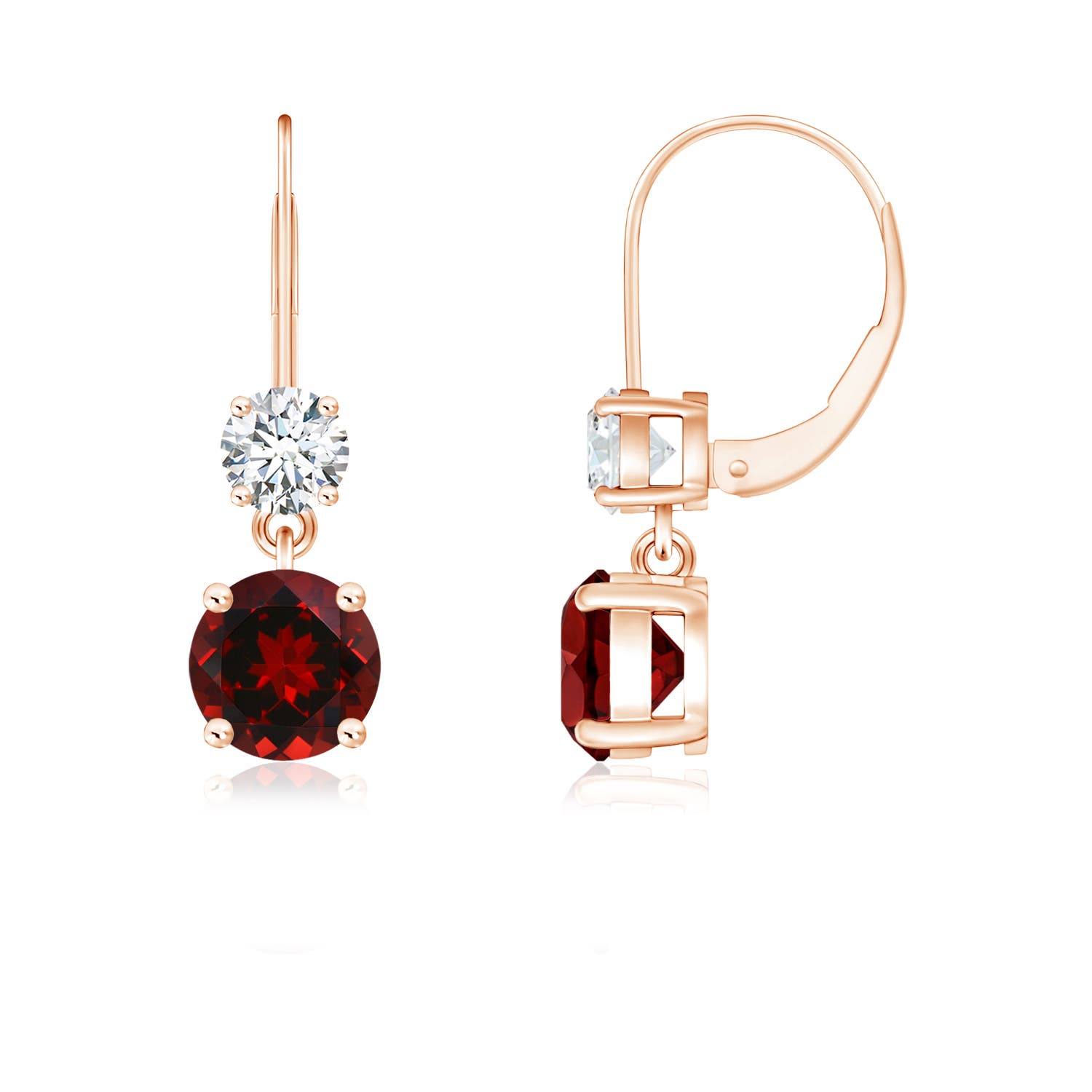 AAAA - Garnet / 1.41 CT / 14 KT Rose Gold