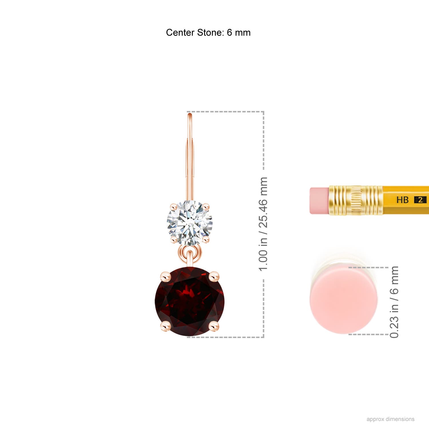 A - Garnet / 2.32 CT / 14 KT Rose Gold