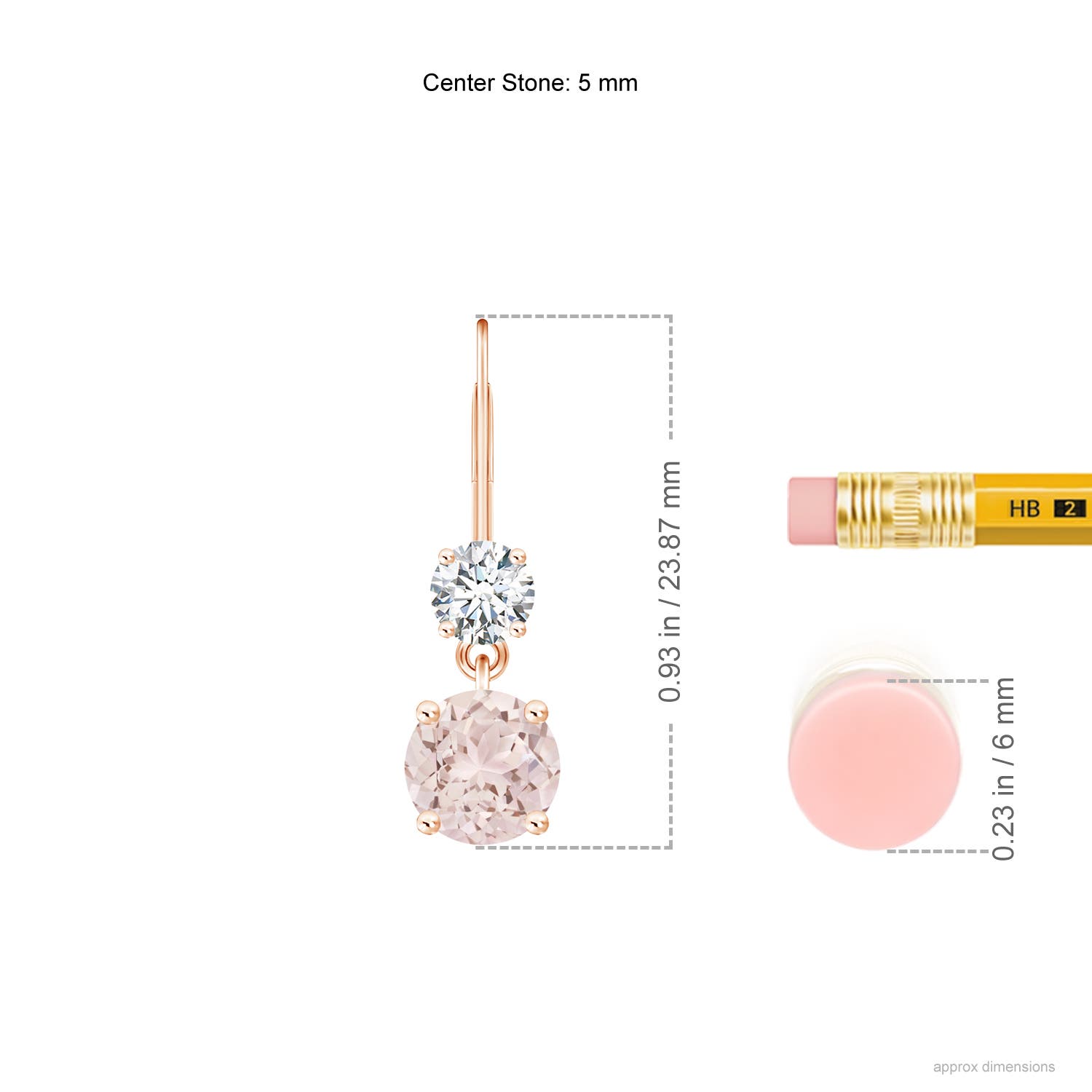 A - Morganite / 1.05 CT / 14 KT Rose Gold