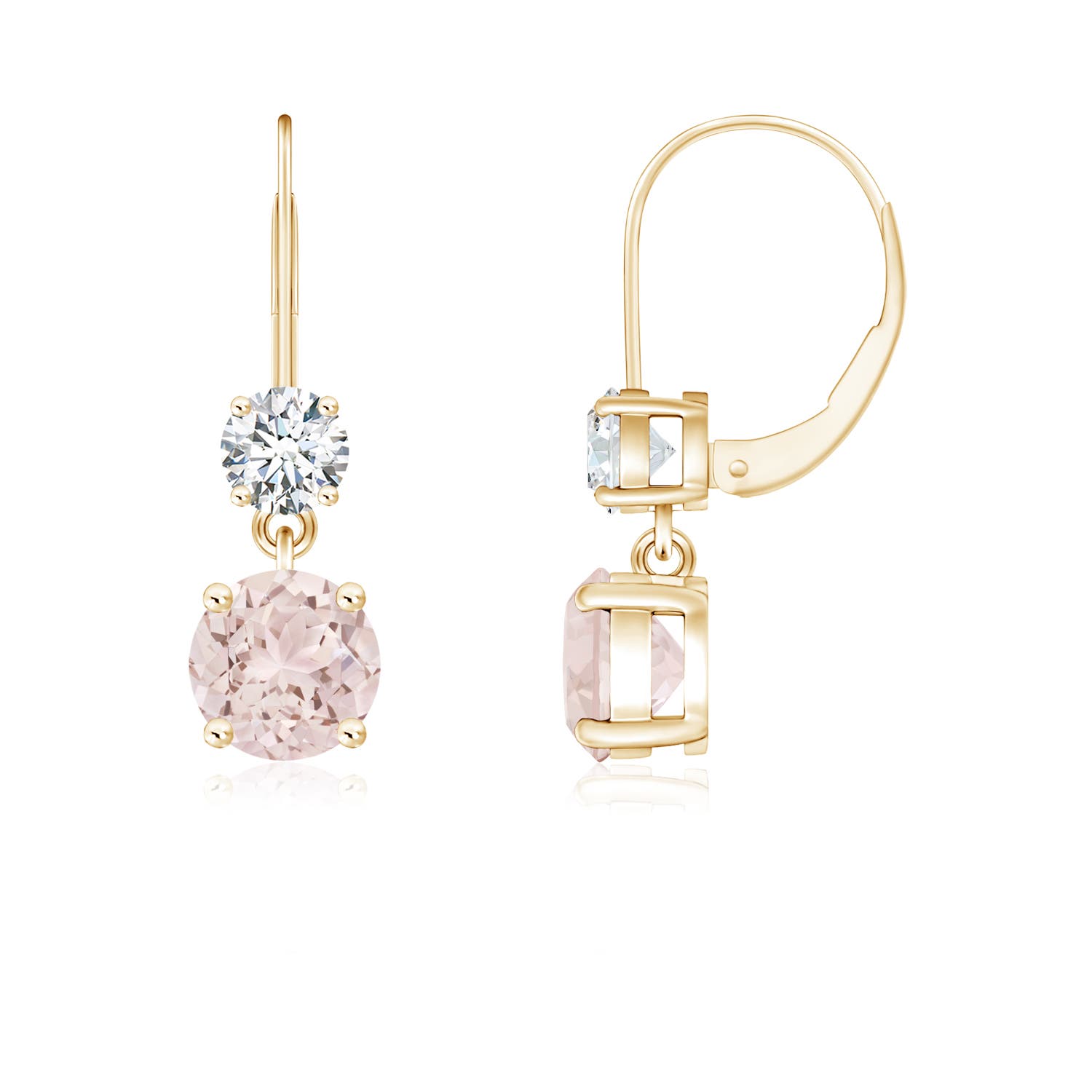 A - Morganite / 1.05 CT / 14 KT Yellow Gold