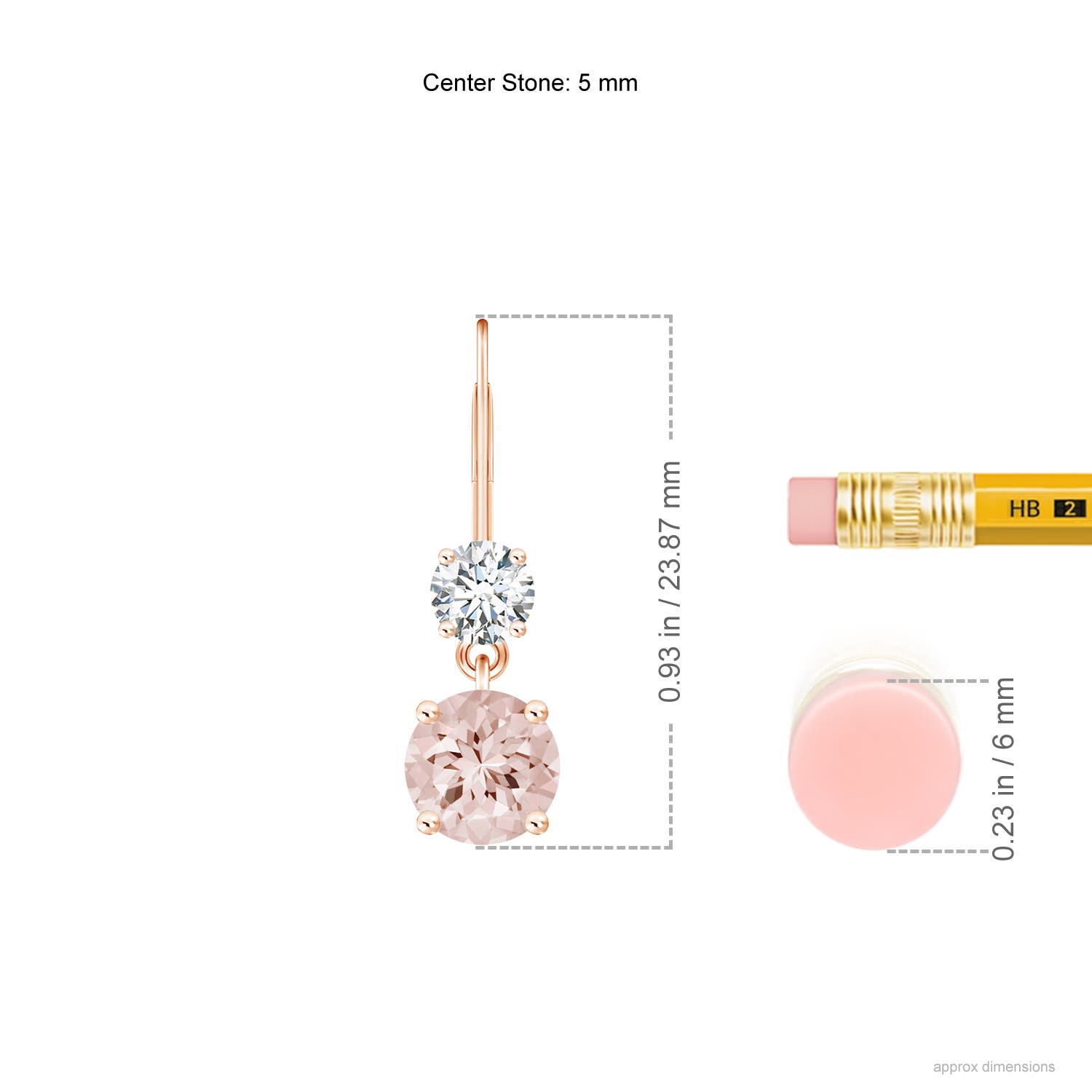 AA - Morganite / 1.05 CT / 14 KT Rose Gold