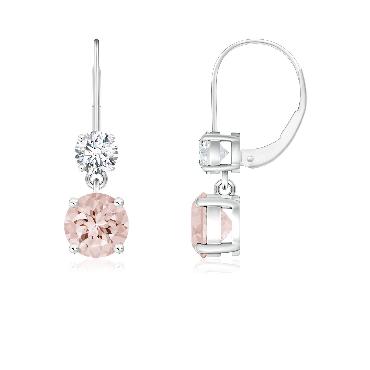 AA - Morganite / 1.05 CT / 14 KT White Gold