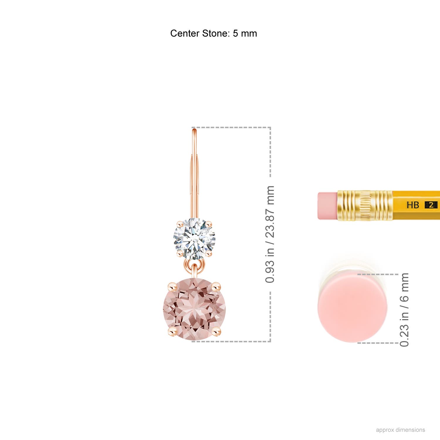 AAAA - Morganite / 1.05 CT / 14 KT Rose Gold