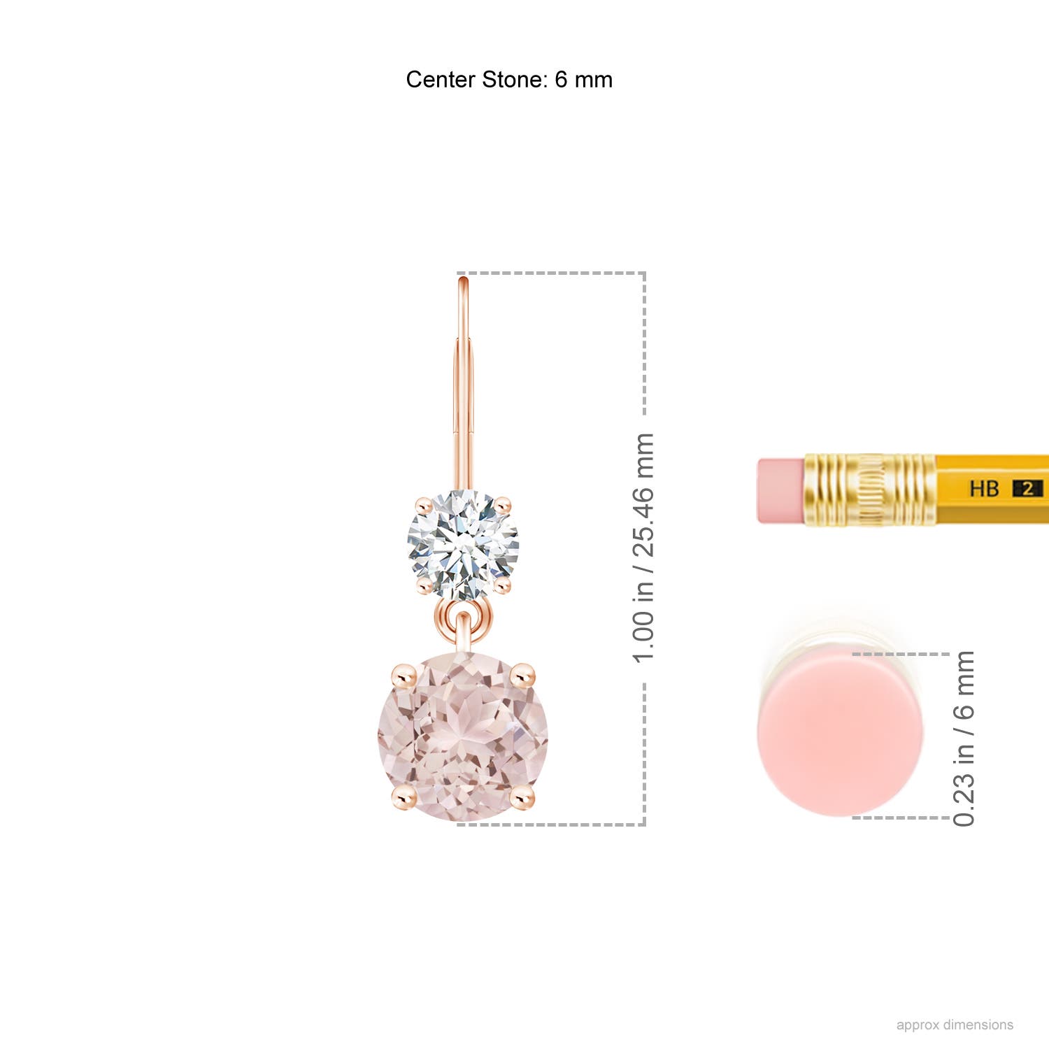 A - Morganite / 1.72 CT / 14 KT Rose Gold