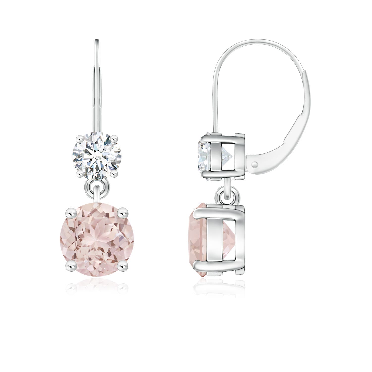 A - Morganite / 1.72 CT / 14 KT White Gold