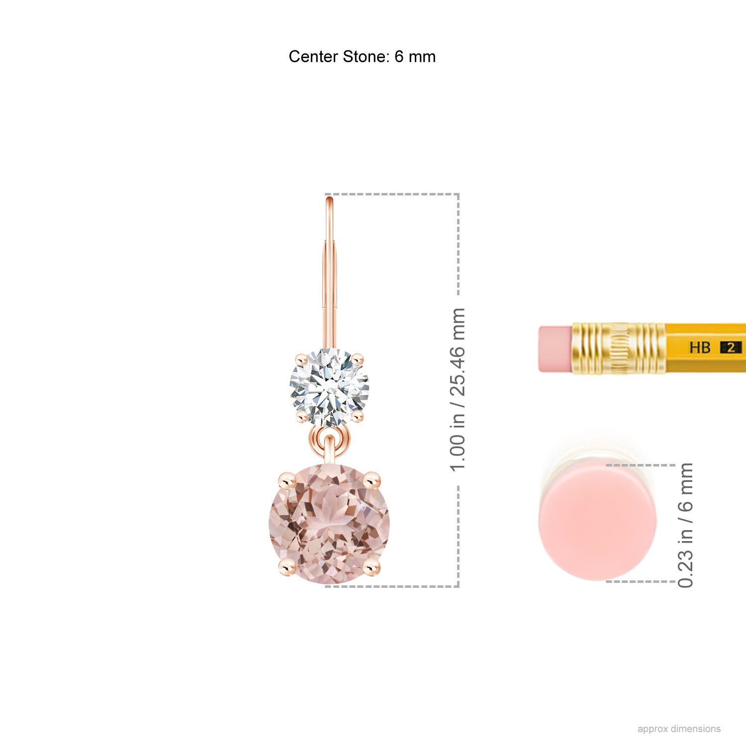 AAA - Morganite / 1.72 CT / 14 KT Rose Gold