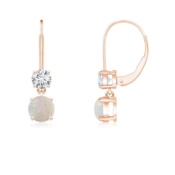 AA - Opal / 0.46 CT / 14 KT Rose Gold