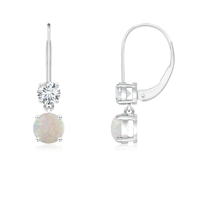 AA - Opal / 0.46 CT / 14 KT White Gold