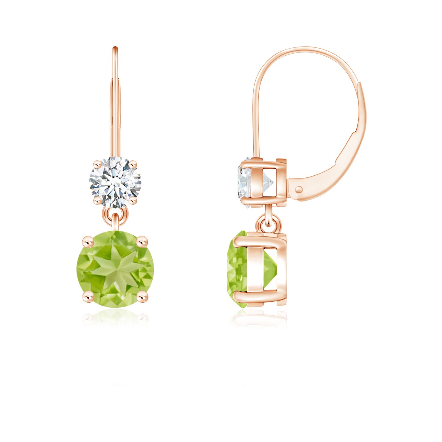 AA - Peridot / 1.31 CT / 14 KT Rose Gold