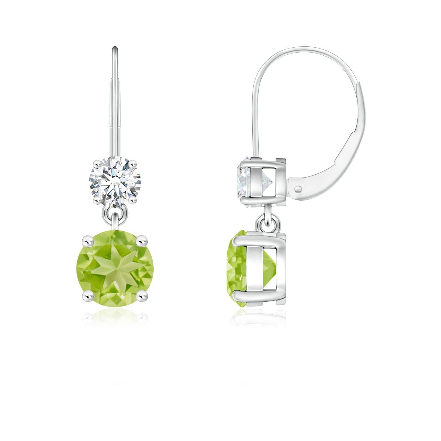 AA - Peridot / 1.31 CT / 14 KT White Gold