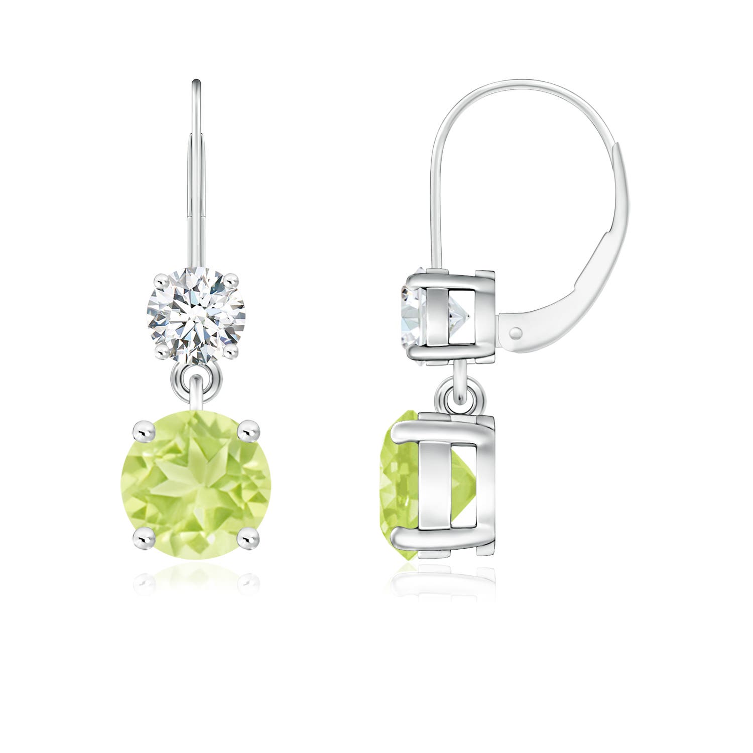 A - Peridot / 2.22 CT / 14 KT White Gold