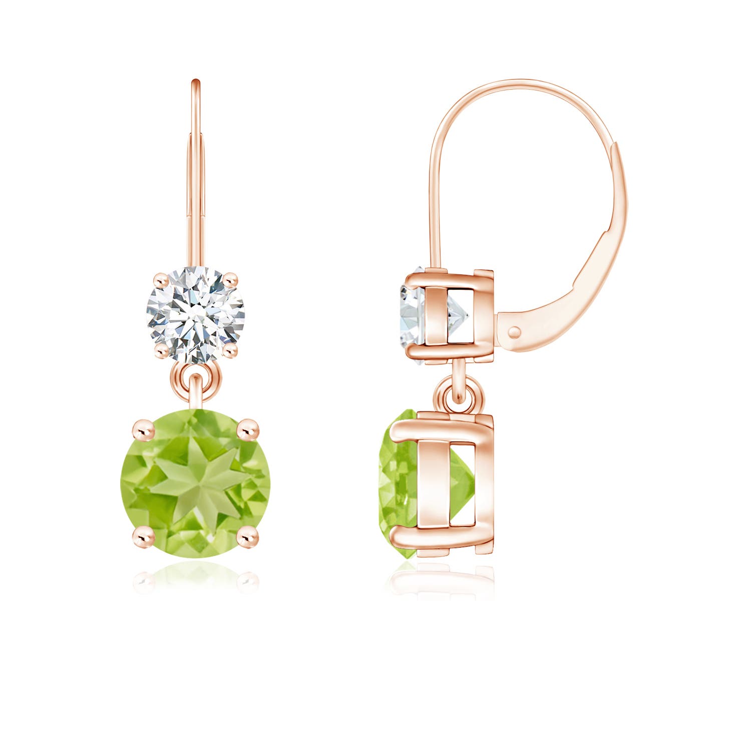 AA - Peridot / 2.22 CT / 14 KT Rose Gold