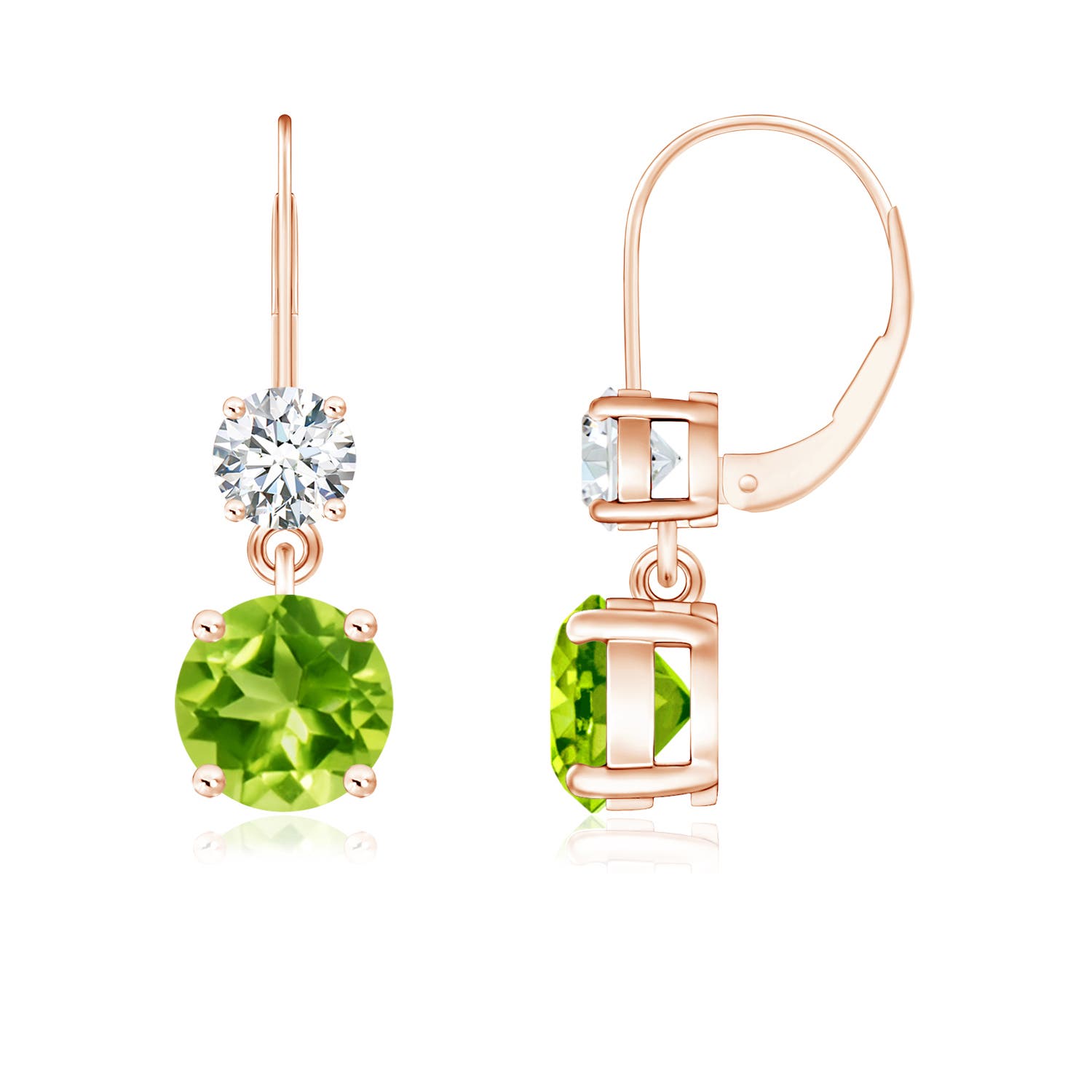 AAA - Peridot / 2.22 CT / 14 KT Rose Gold