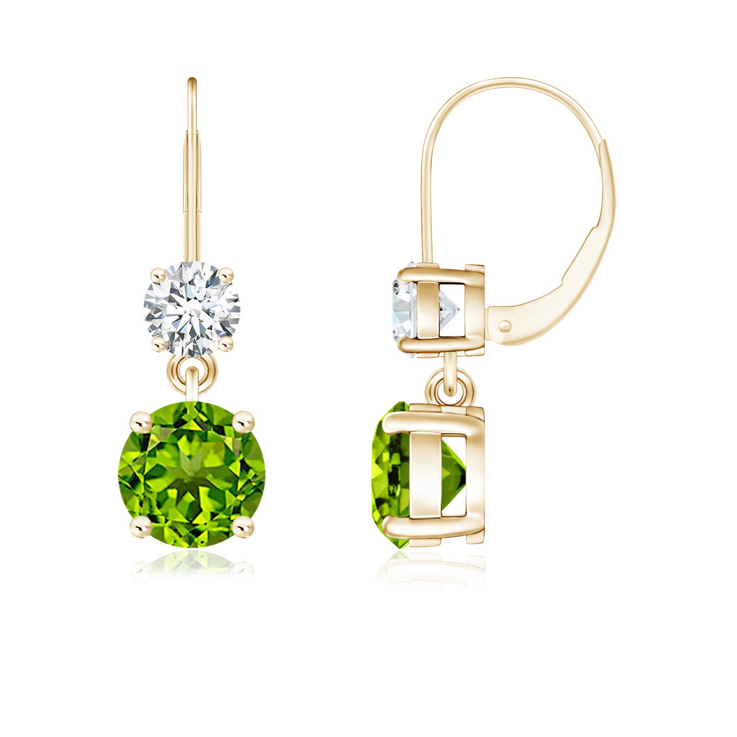 AAAA - Peridot / 2.22 CT / 14 KT Yellow Gold